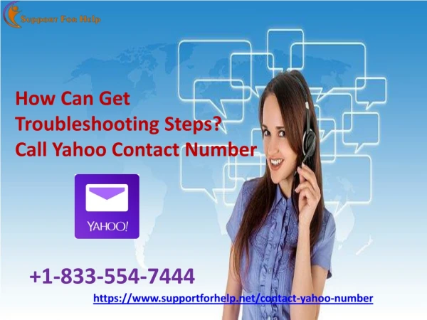 How Can I Get Troubleshooting Steps? Call Yahoo Contact Number 1-833-554-7444