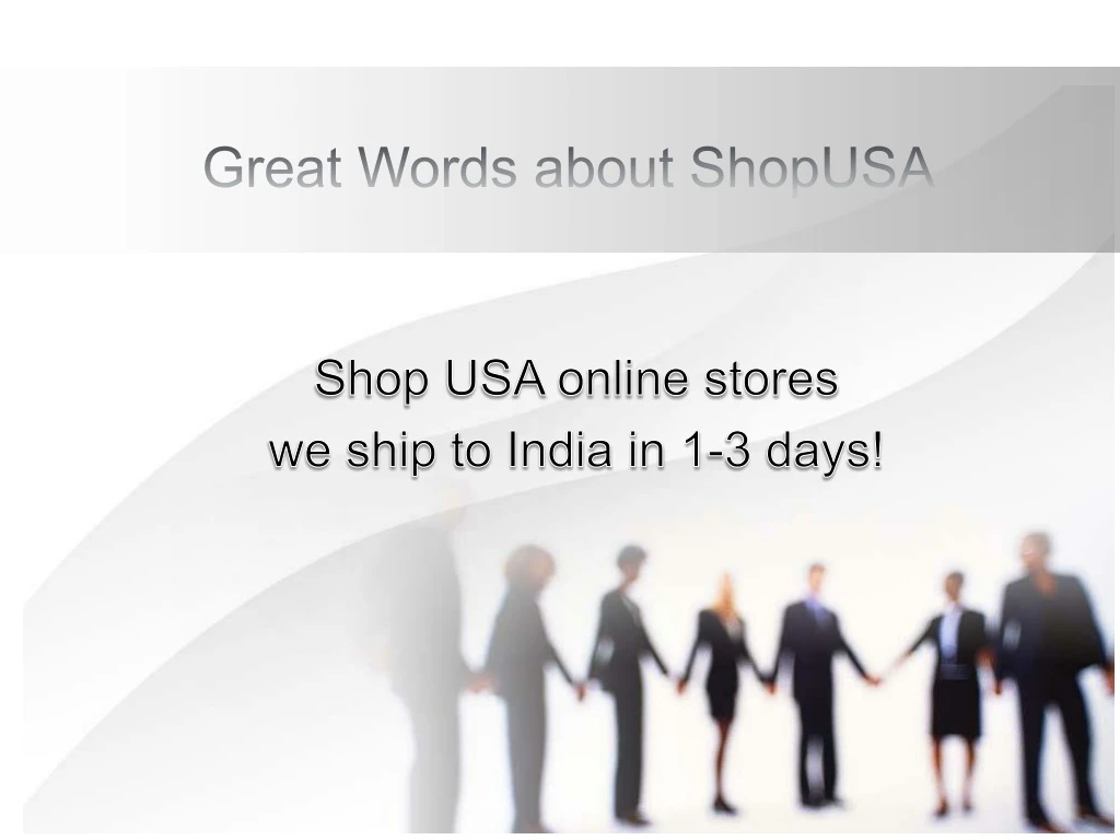 great words about shopusa