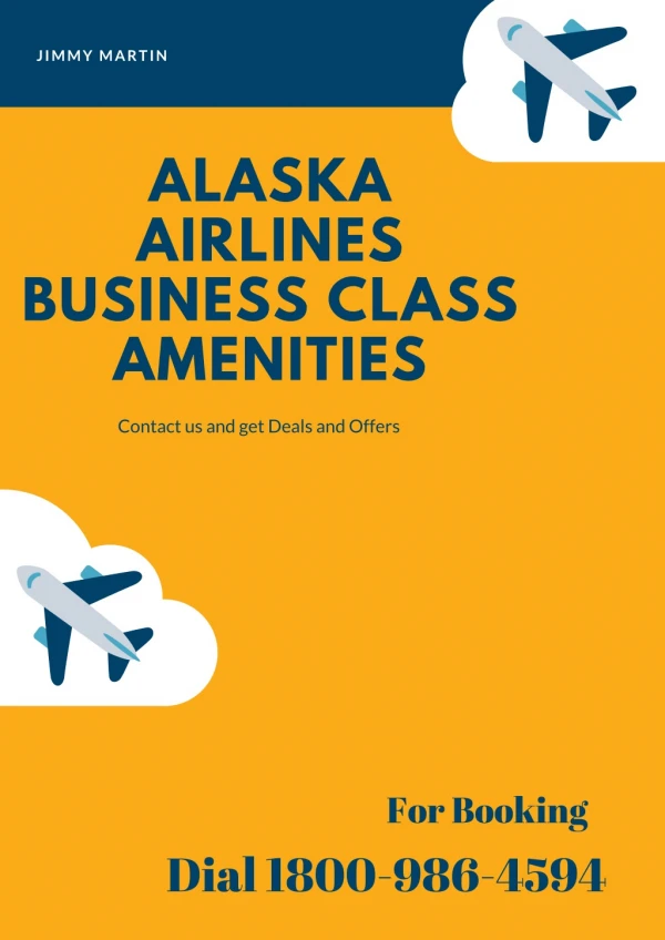 Alaska Airlines Business Class Amenities