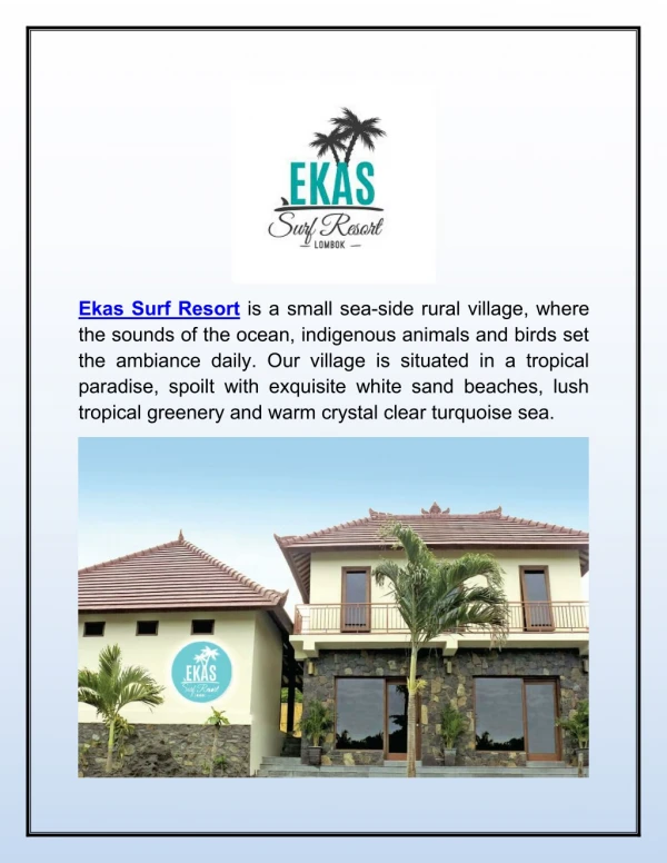 Ekas Luxury Surf Resorts - Trips and Vacation in Lombok, Indonesia