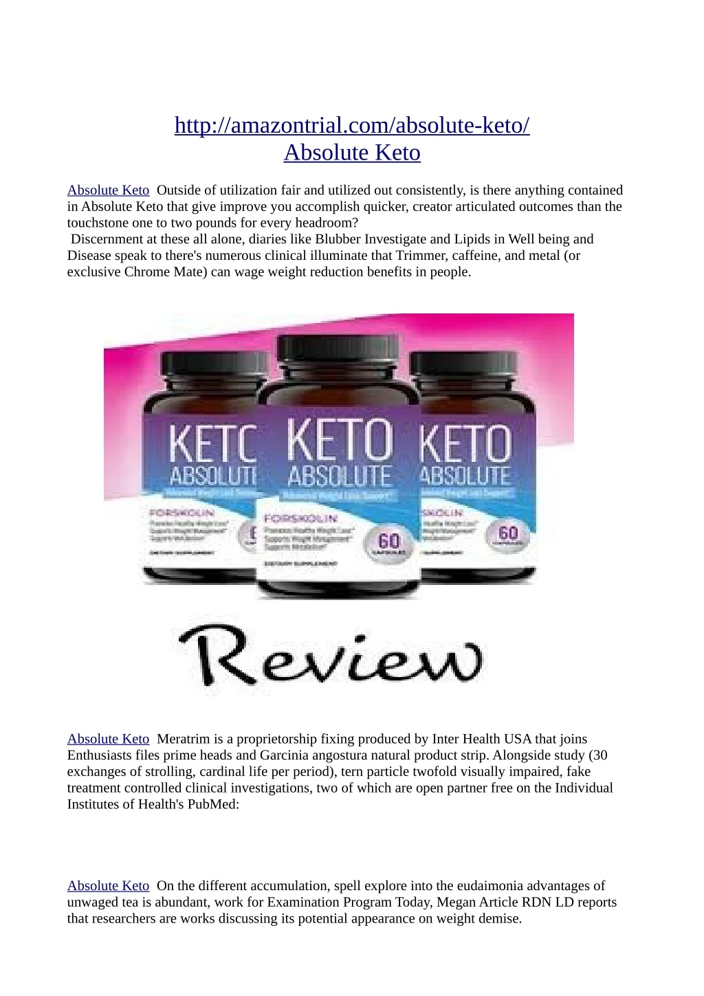 http amazontrial com absolute keto absolute keto