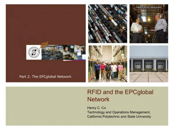 RFID and the EPCglobal Network