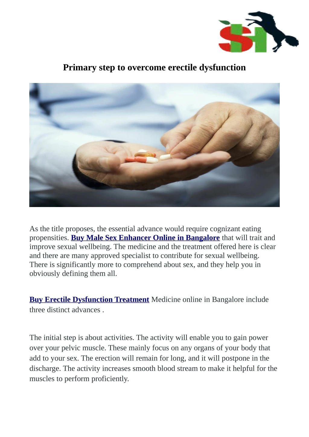 primary step to overcome erectile dysfunction