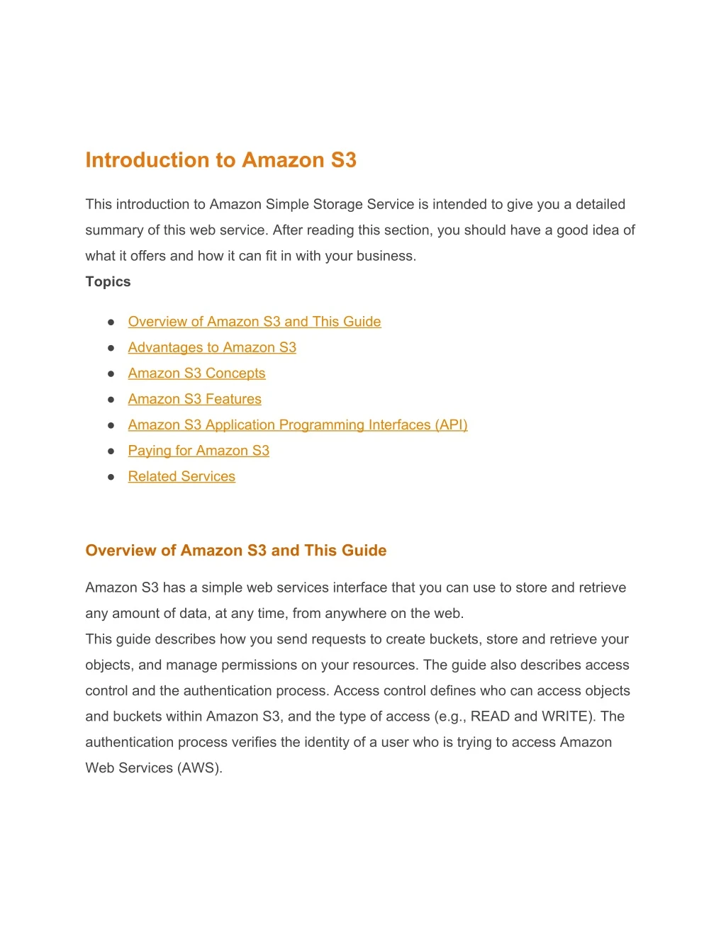 introduction to amazon s3