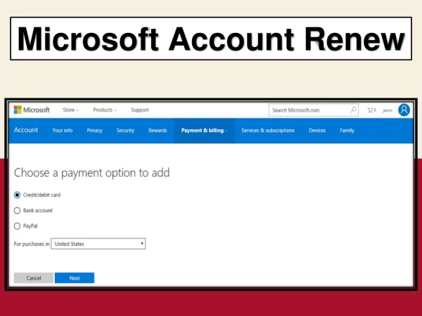 Microsoft Accounts and Billing Support