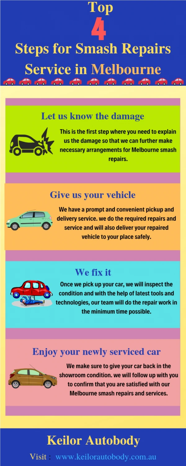 Top 4 Steps for Smash Repairs in Melbourne