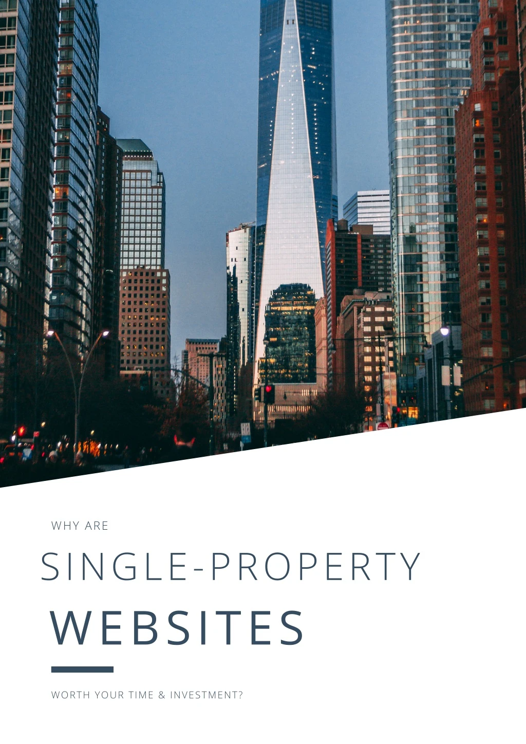 why are single property websites
