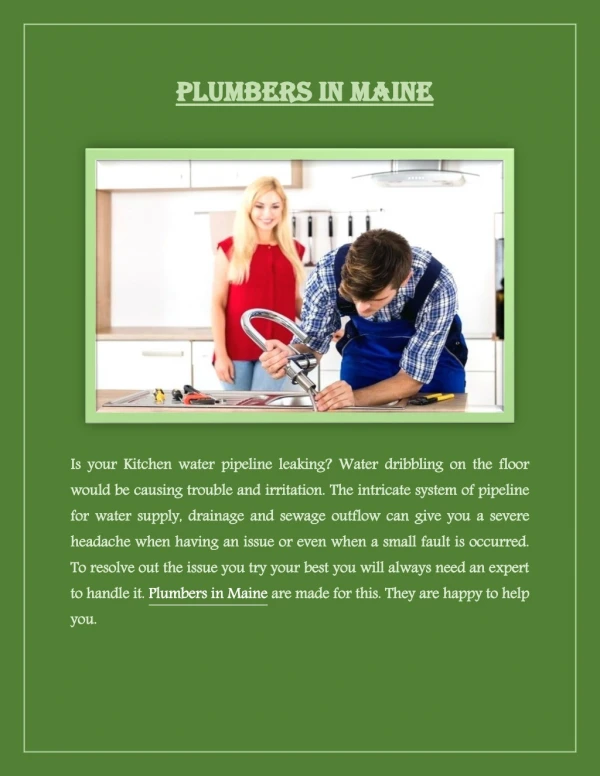 is your kitchen water pipeline leaking water