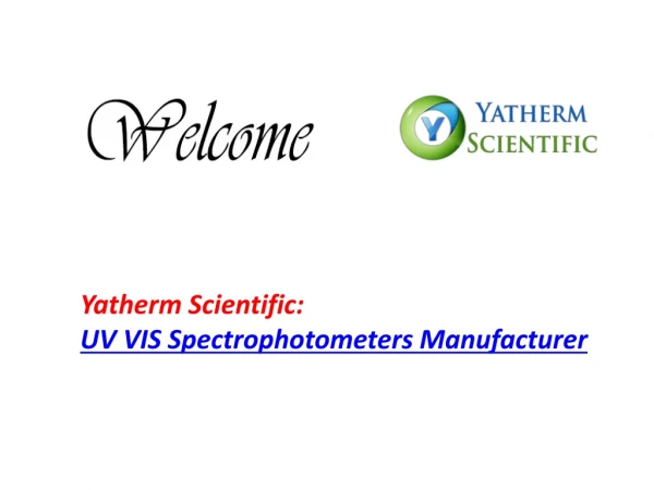UV VIS Spectrophotometers Manufacturer