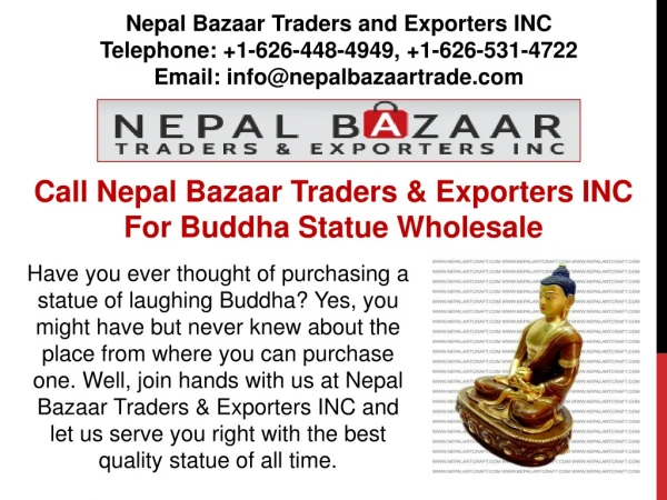 Buddha Statue Wholesale : Nepal Bazaar Traders & Exporters INC