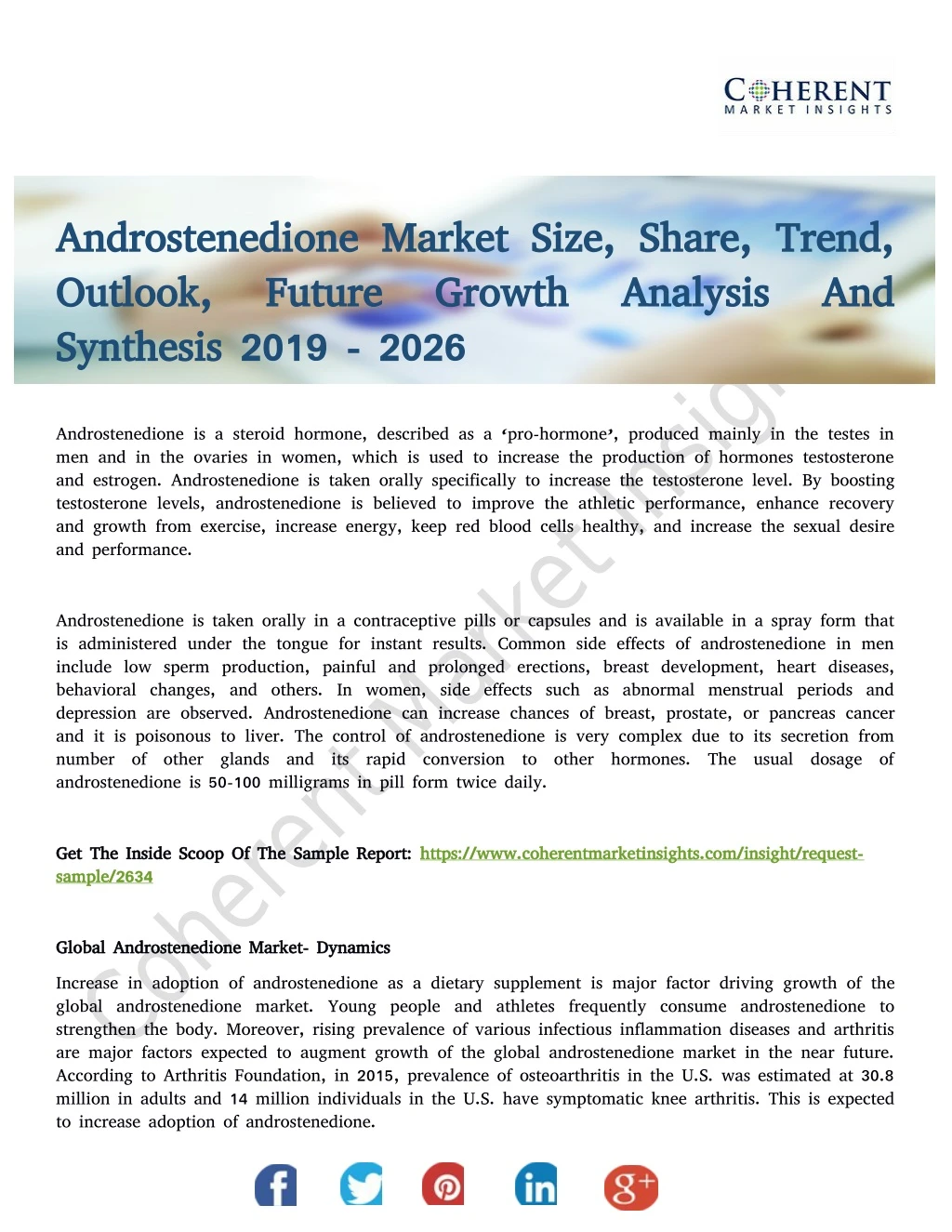 androstenedione androstenedione market size share
