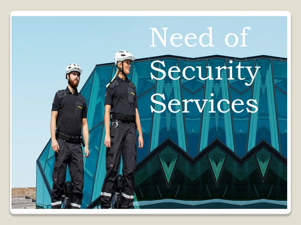 need of security services