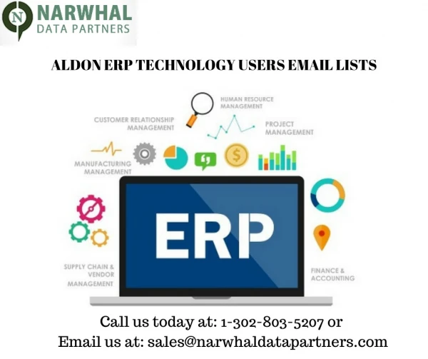 Aldon ERP Technology Users Email List | Aldon ERP List IN USA