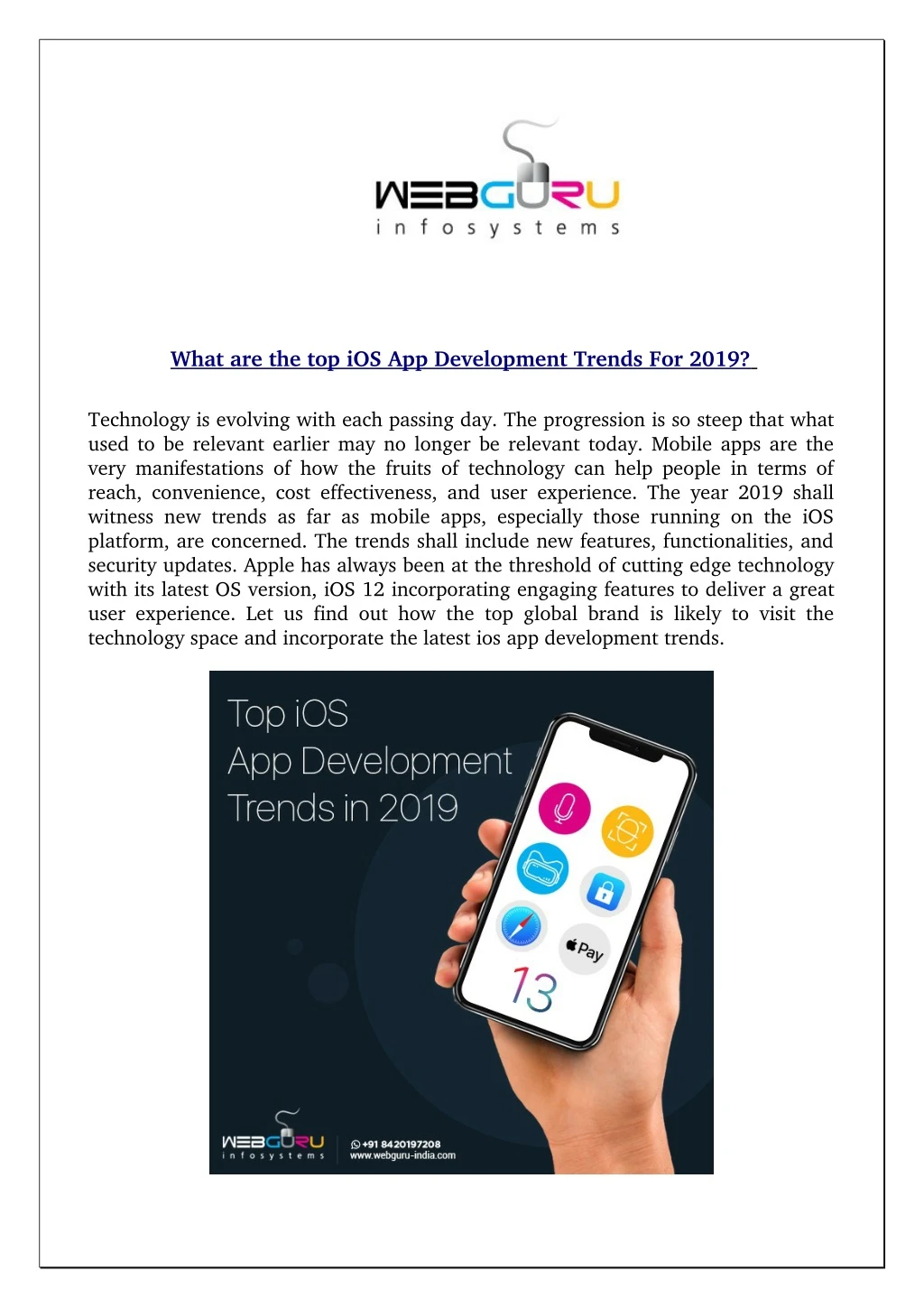what are the top ios app development trends