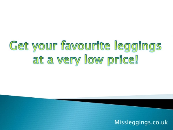 Get your favourite leggings at a very low price!