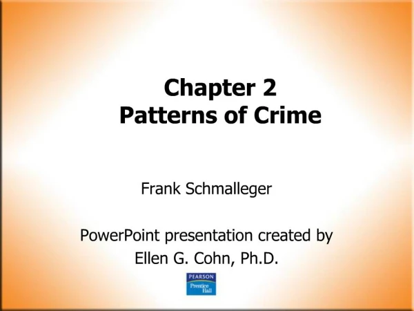 Chapter 2 Patterns of Crime