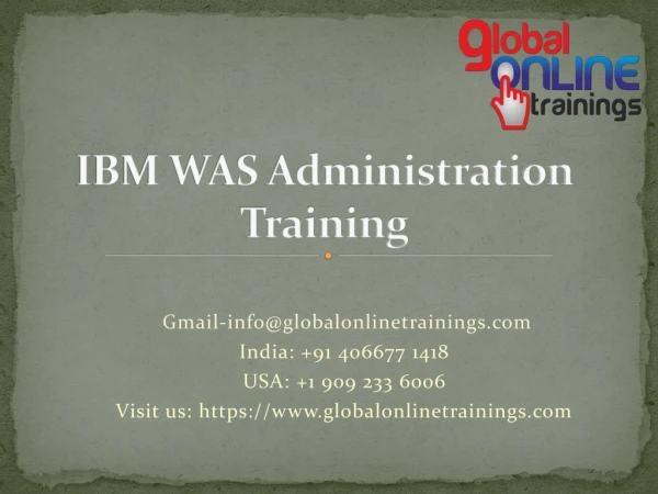 IBM WAS Administration Training | IBM WAS Admin 9.0 online training