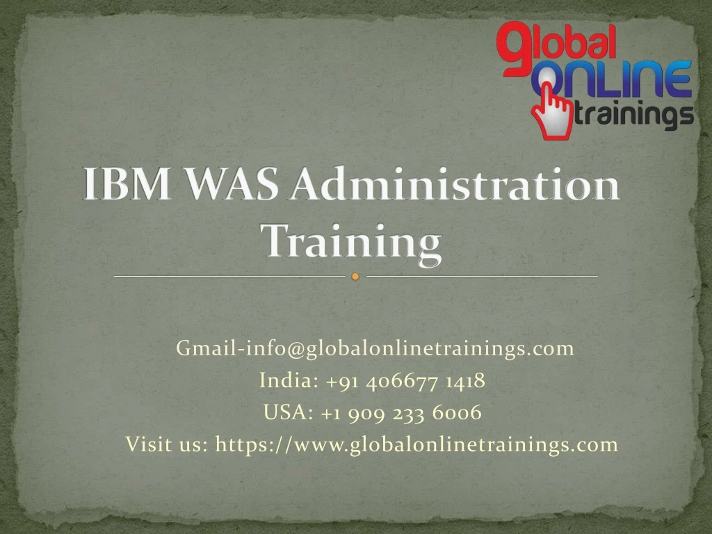 ibm was administration training