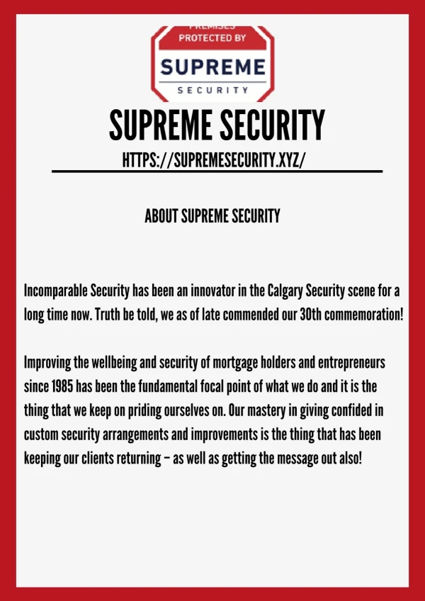Supreme Security