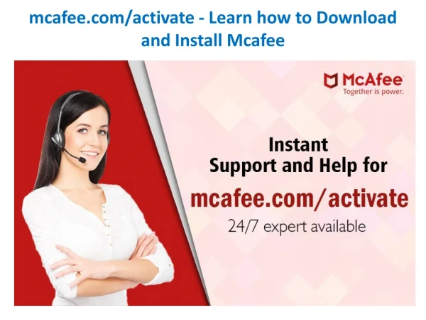 mcafee.com/activate - Learn how to Download and Install Mcafee