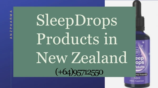 Buy the affordable SleepDrops Products in New Zealand – ANZPharma