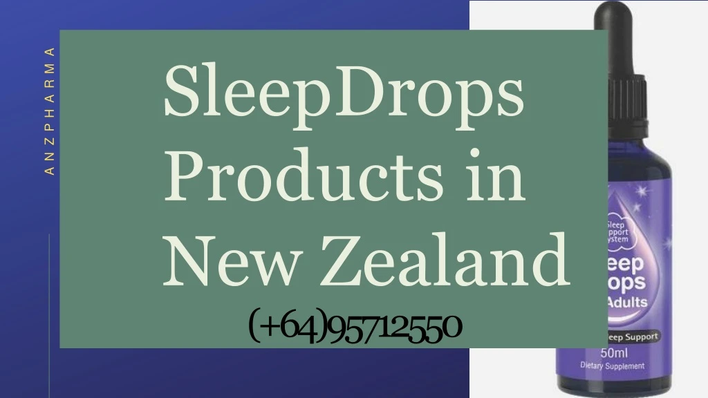 sleepdrops products in new zealand