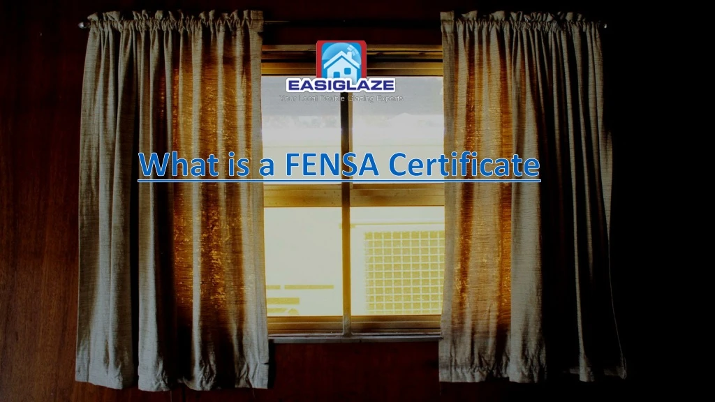 what is a fensa certificate
