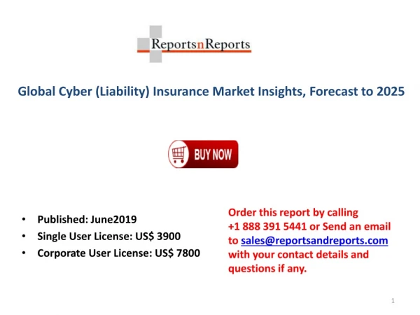 Cyber Insurance Market: Global Industry Trends, Share, Size, Growth, Opportunity and Forecast 2019-2025