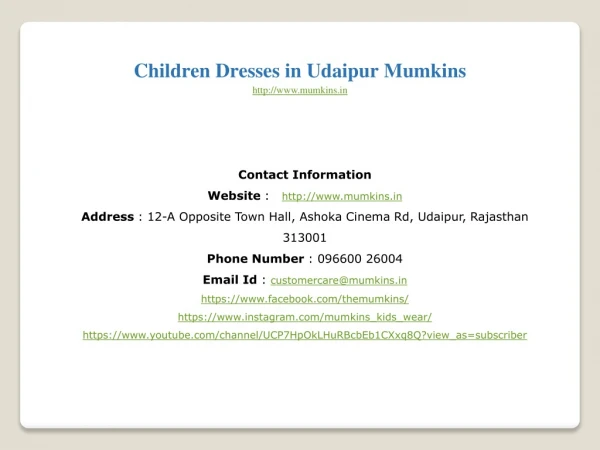 Children dresses in udaipur mumkins (1)