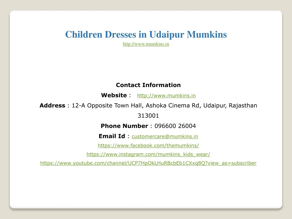 children dresses in udaipur mumkins http