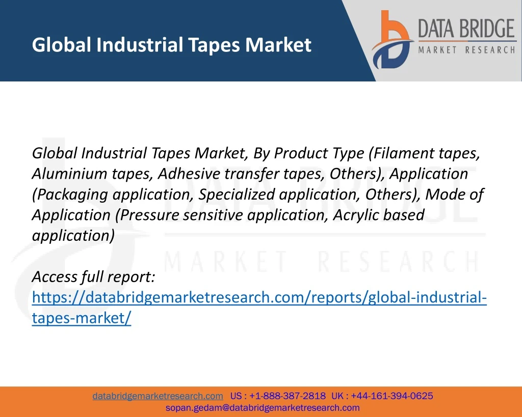 global industrial tapes market