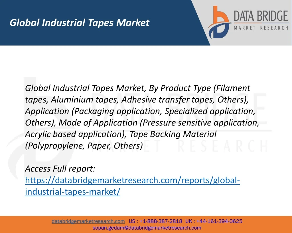 global industrial tapes market