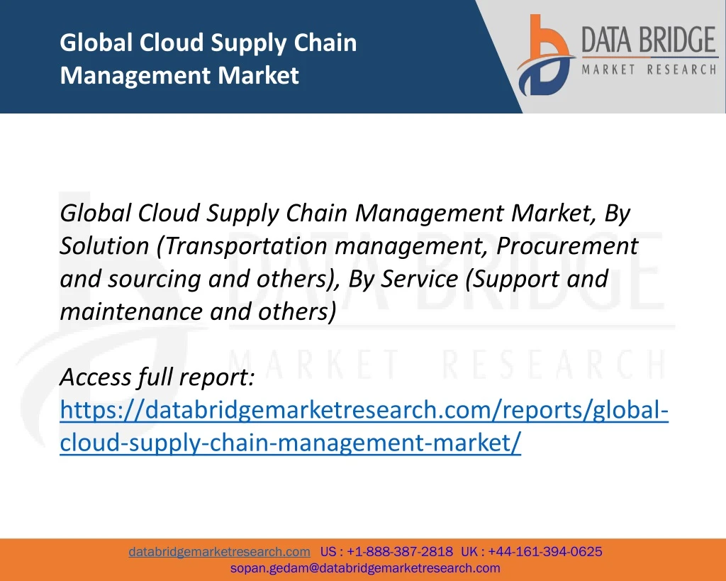 global cloud supply chain management market