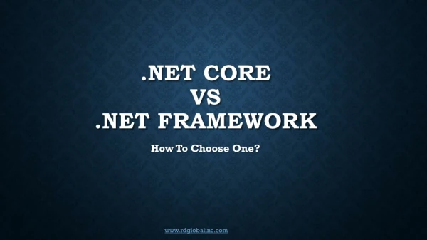 .NET Core and .NET framework: How to choose one?