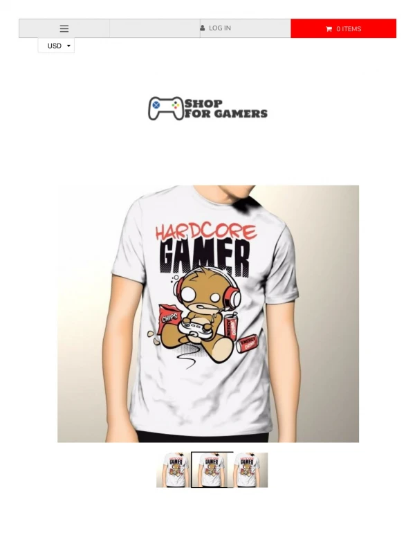 Hardcore Gamer T-Shirt | Shop For Gamers