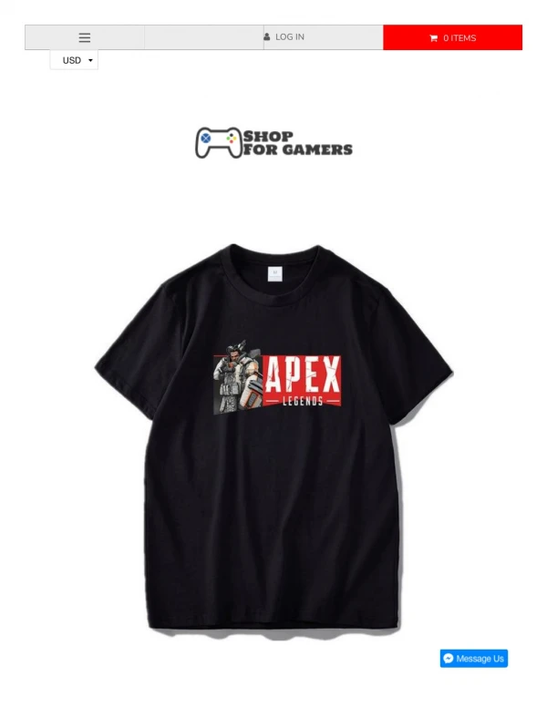 Apex Legends T-Shirt Gibraltar Bloodhound Hero Figure | Shop For Gamers