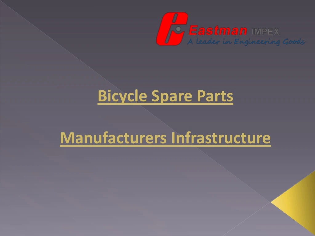 bicycle spare parts manufacturers infrastructure