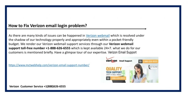 Verizon email support number