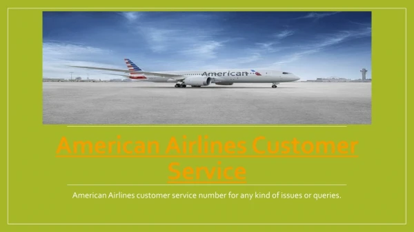 American Airlines Reservations Number
