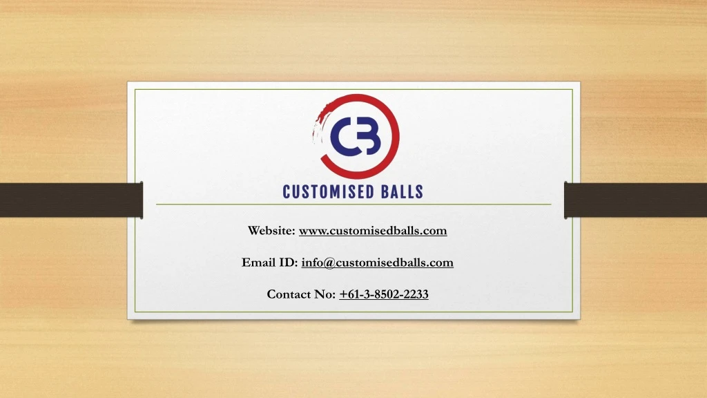 website www customisedballs com email