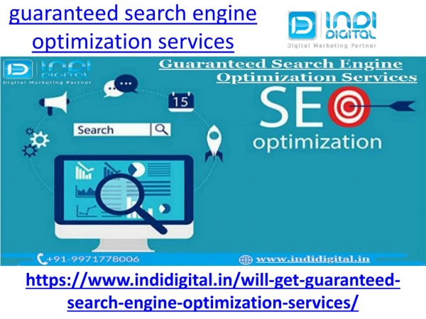guaranteed search engine optimization services