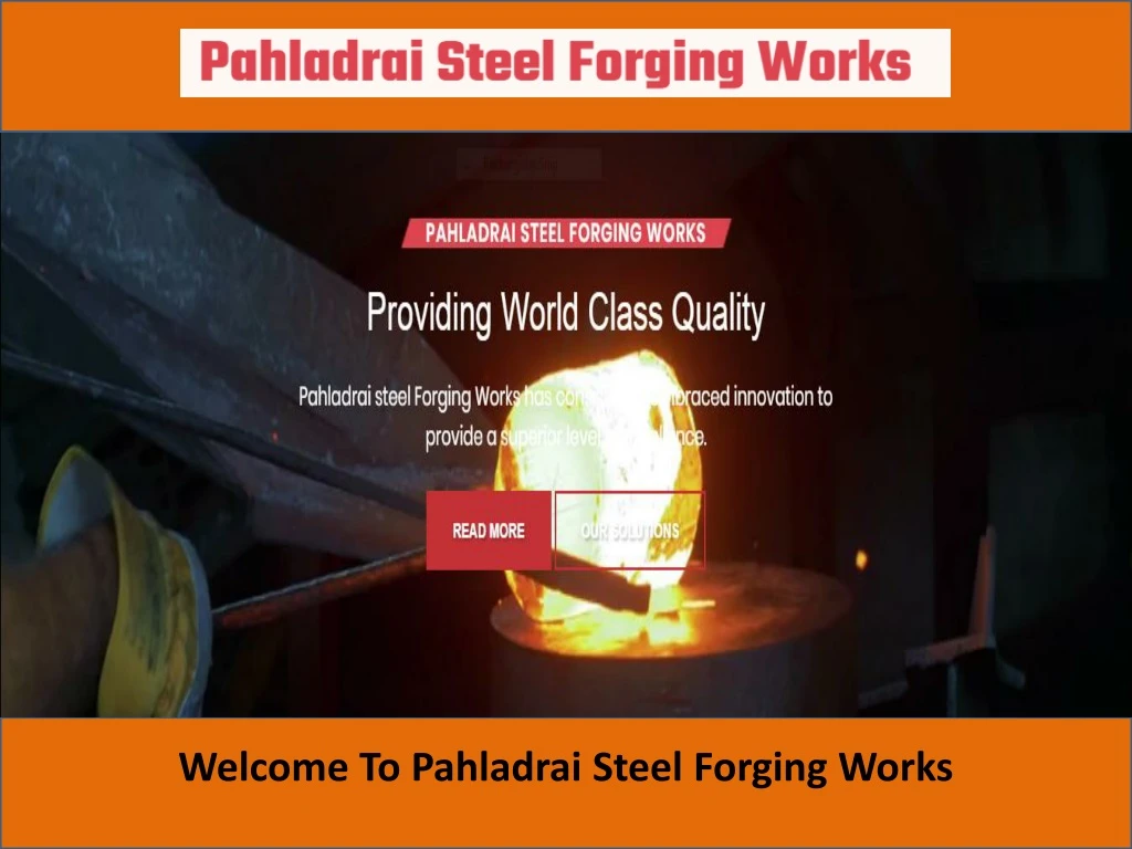 welcome to pahladrai steel forging works