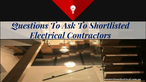 Questions To Ask To Shortlisted Electrical Contractors Gold Coast