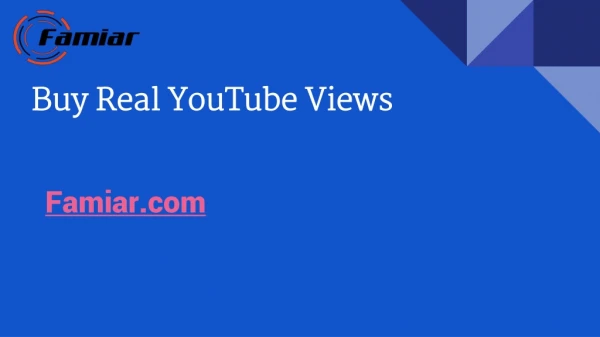 Buy Real YouTube Views With Instant Delivery Guaranteed.