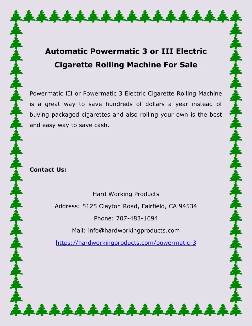 automatic powermatic 3 or iii electric