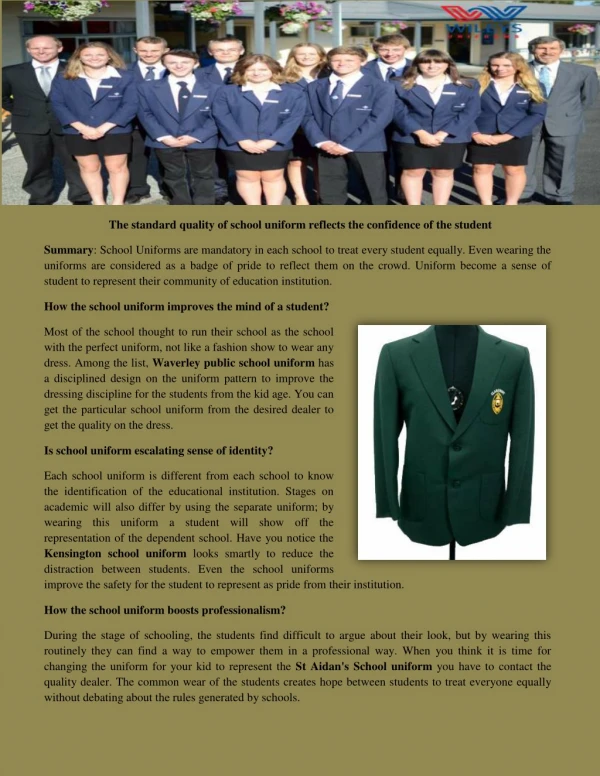 School Uniform in Australia