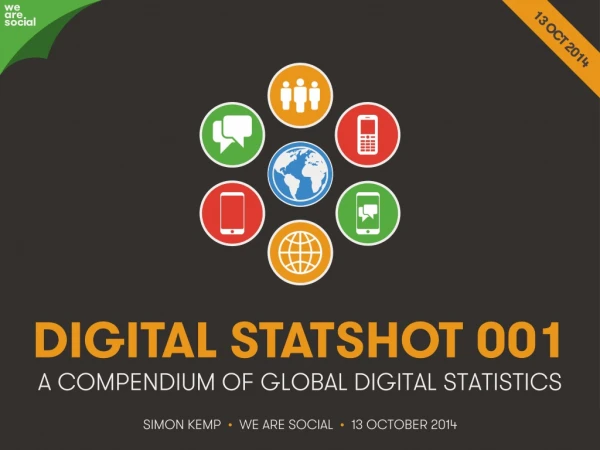 Digital 2014 Global Digital Statshot (October 2014)