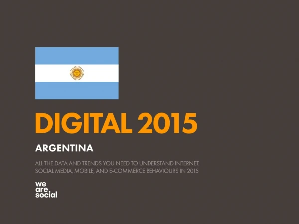 Digital 2015 Argentina (January 2015)