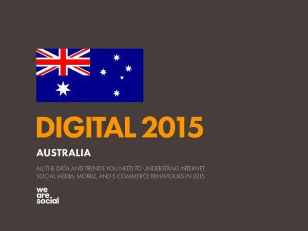 Digital 2015 Australia (January 2015)