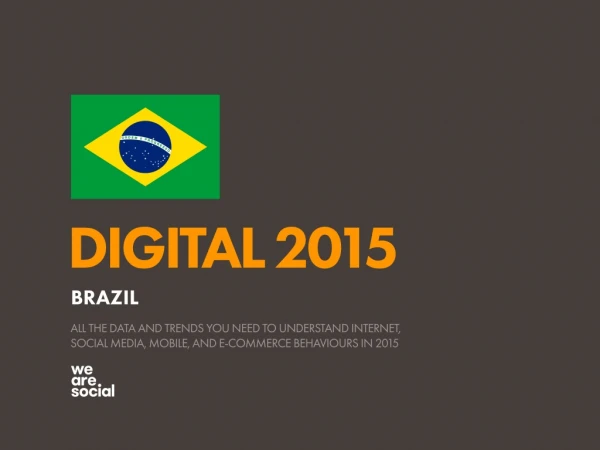 Digital 2015 Brazil (January 2015)